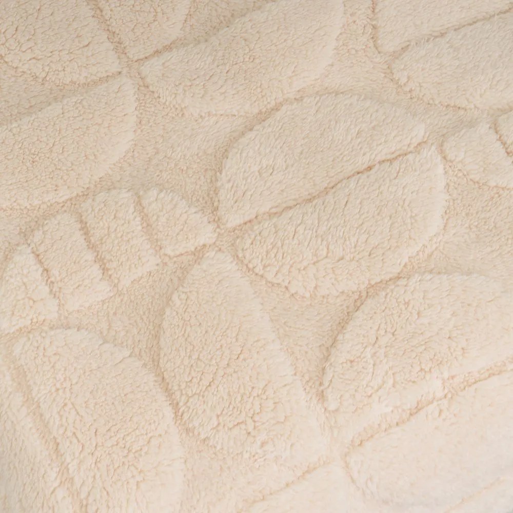 Coperta beige in micropile 130x160 cm Mid Century – Casa Selección