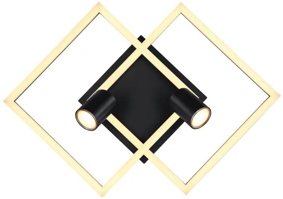 Globo 67308-36 - Plafoniera LED DANNY 2xLED/18W/230V + 2xGU10/35W/230V