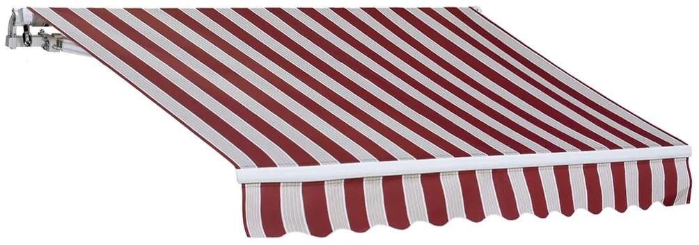Tenda da sole a bracci estensibili mod. T137, L 2.5 x 2 m bordeaux