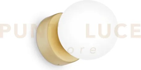 Perlage applique a parete 1 luce attacco g9 lampadina inclusa bianco