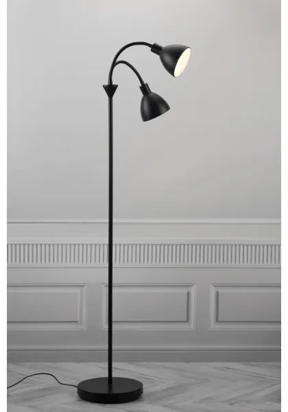 Nordlux - Lampada da terra RAY 2xE14/25W/230V nera