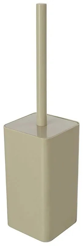 Porta scopino wc beige completo di scopino con setole morbide Star