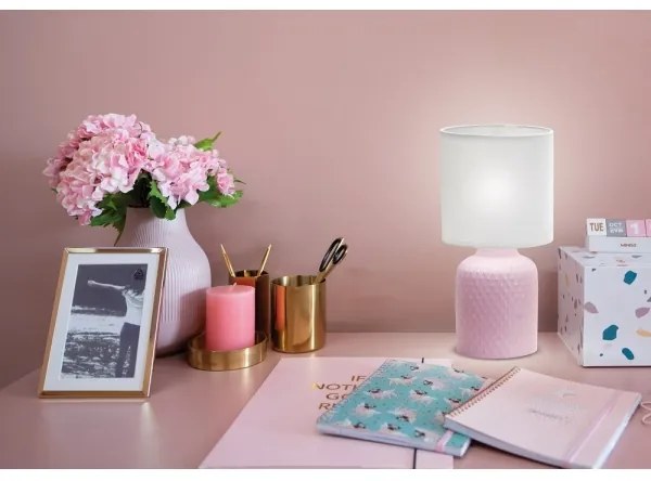 Lampada da tavolo INER 1xE14/40W/230V rosa