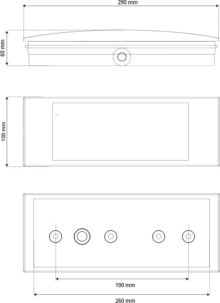 Lampada Emergenza LED da incasso o da muro Autonomia 3h S.A. o S.E. Colore Bianco Freddo 6.000K