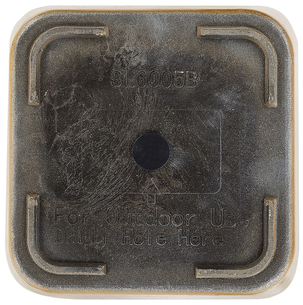 Vaso da fiori quadrato oro 30 x 30 x 57 cm MODI Beliani