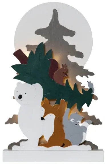 Eglo 411293 - Decorazione LED natalizia FOREST FRIENDS 10xLED/0,03W/2xAA