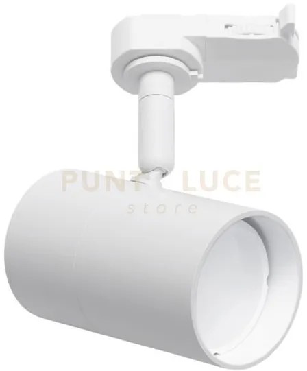 Gfa1060- proiettore in alluminio bianco per binario trifase 1 luce ...