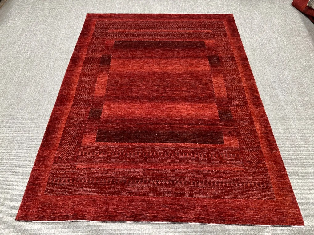 Loribaft Tappeto 240 x 320 Rosso (Iran) Annodato A Mano