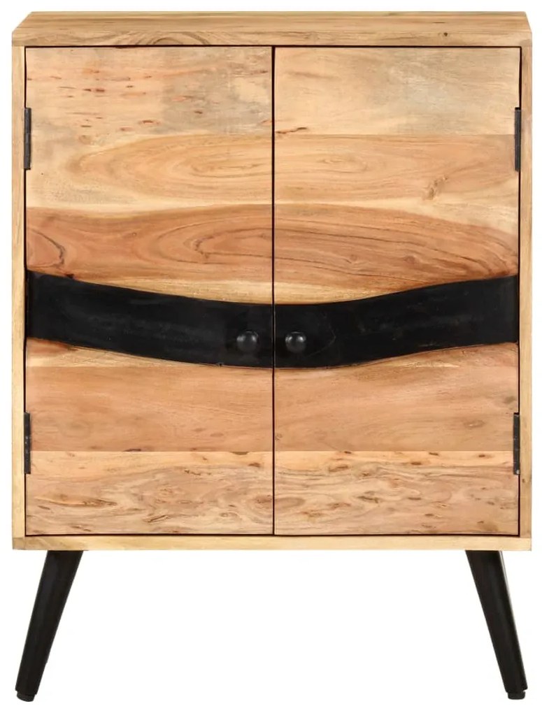 Credenza 57x34x75 cm in legno massello di acacia