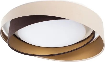 Plafoniera LED dimmerabile SM. GALAXY M. 24W/230V Ø55 cm beige/marrone/oro + telecomando
