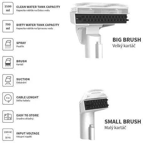 Estrattore per tappeti 450W/230V IPX4