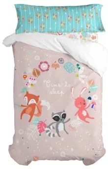 Set di copripiumino HappyFriday Moshi Moshi Fantasy Multicolore Singolo 2 Pezzi