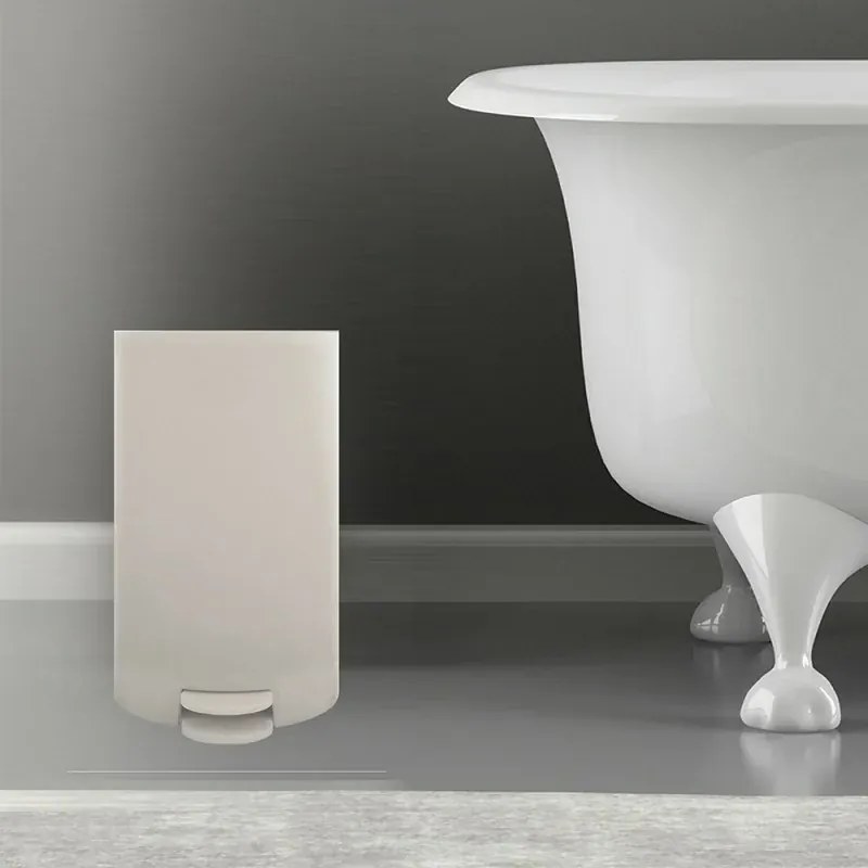 Pattumiera bagno 3 Lt beige con apertura a pedale Orbix