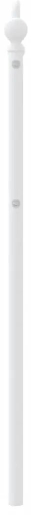 Testiera in metallo bianco 107 cm