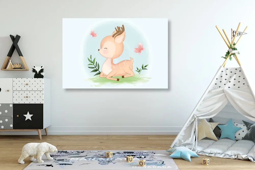 Stampa su tela – Cerbiatto adorabile