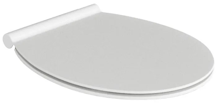 Copriwater ISI ovale dedicato per serie sanitari con chiusura rallentata sganciabile bianco
