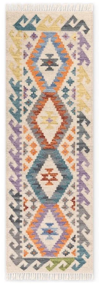 Passatoia in lana reversibile/tessuta a mano 60x190 cm Kamal Oasis – Nouristan