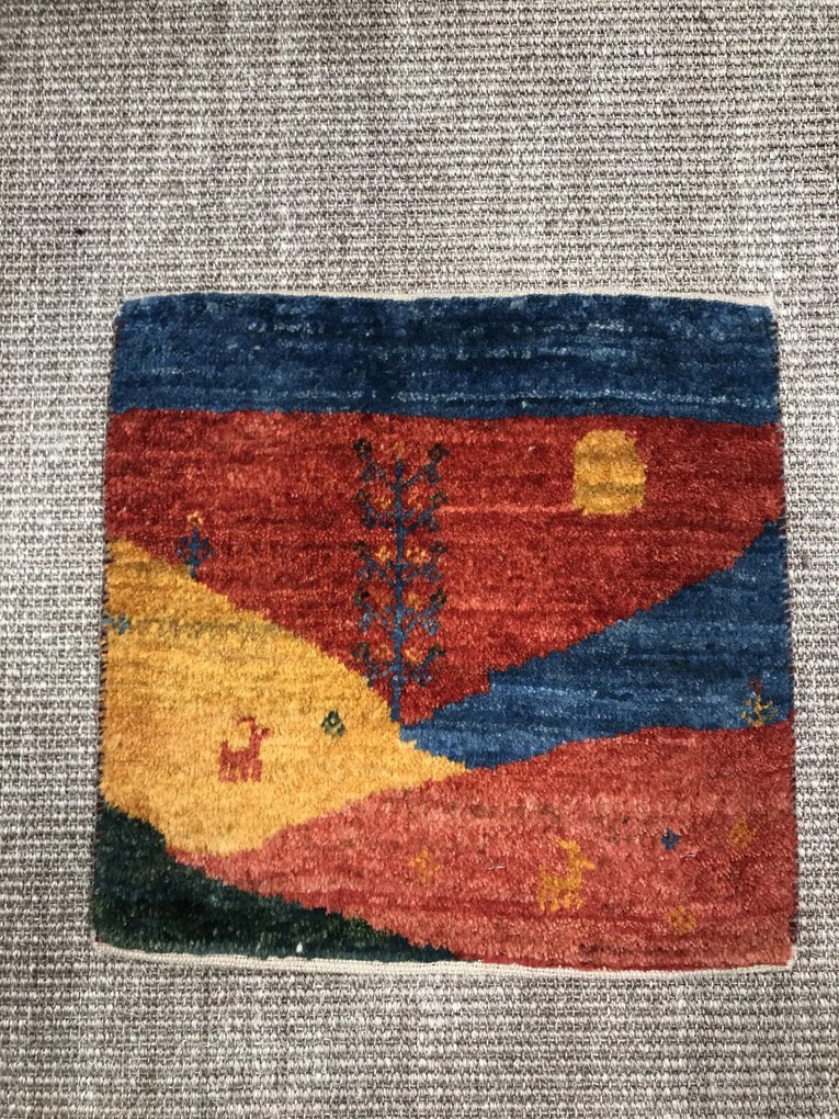 Gabbeh Tappeto persiano 40 x 40 (Iran) Annodato A Mano