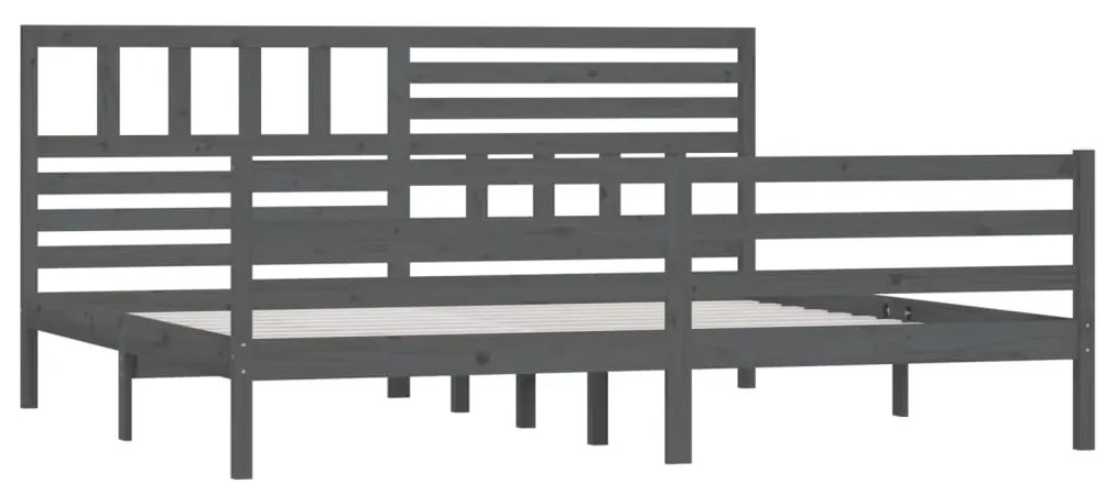 Giroletto Grigio in Legno Massello di Pino 200x200 cm