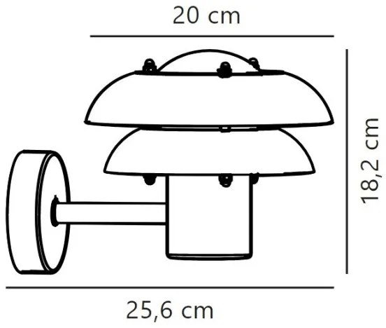Nordlux - Applique da esterno KURNOS 1xE14/12W/230V IP54 cromo opaco
