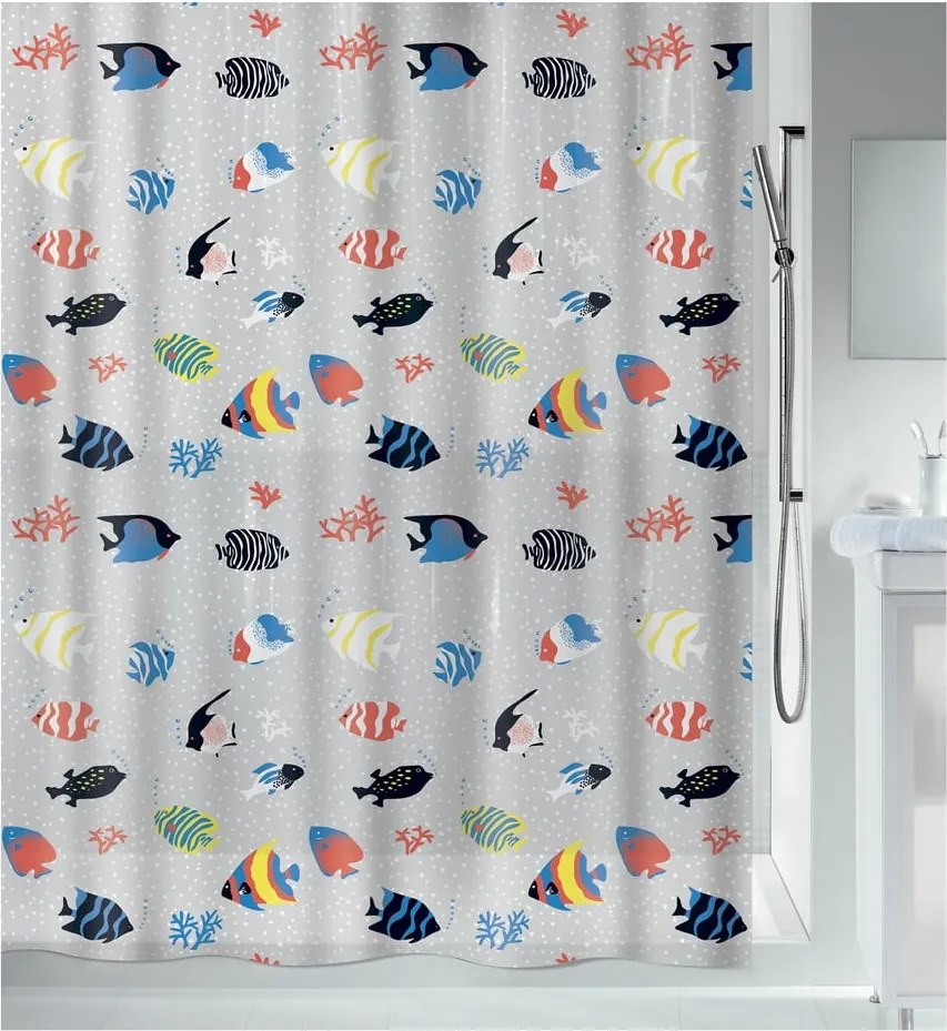 Tenda per doccia 180x200 cm Fish – Spirella