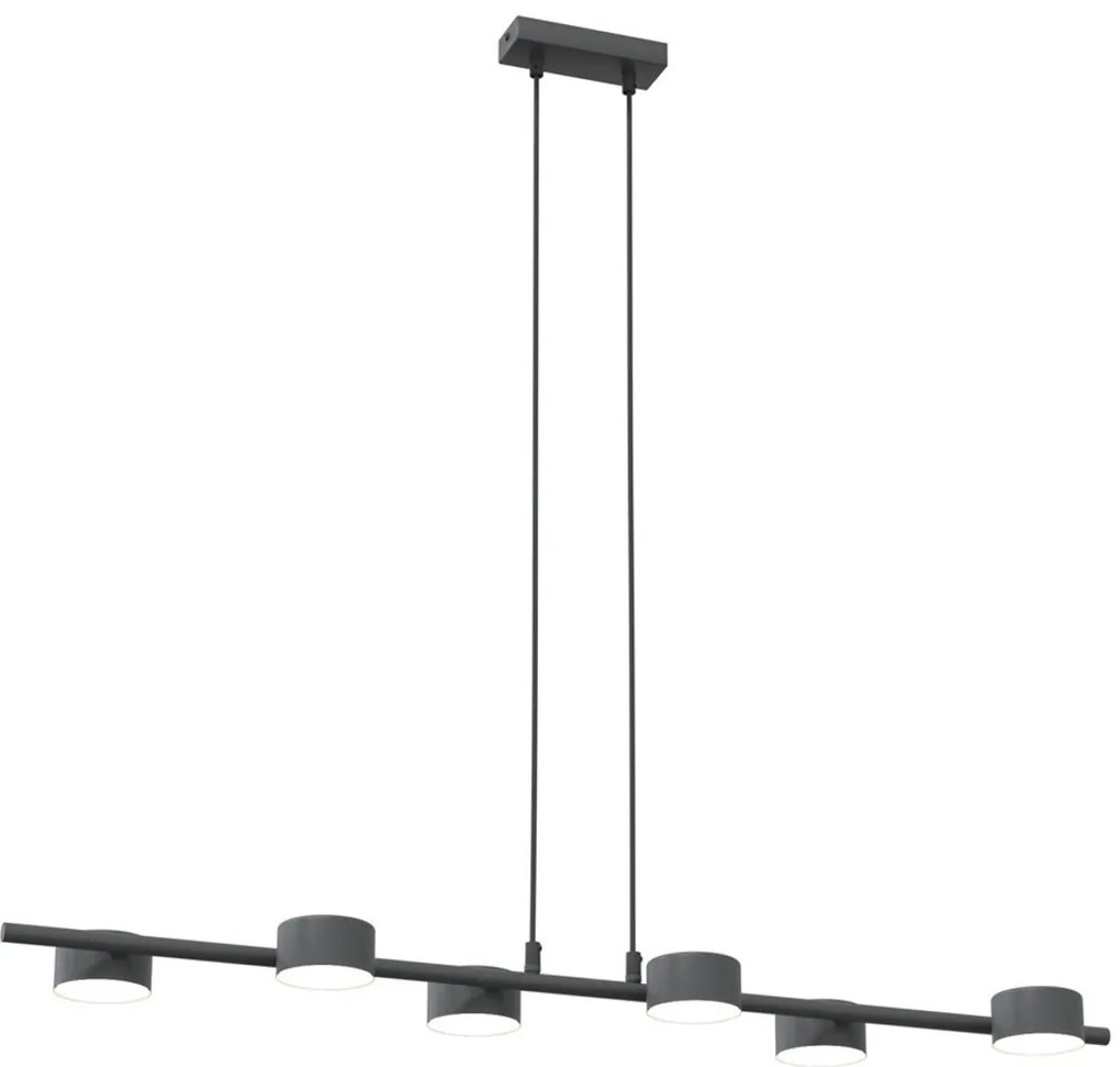 Lampadario a sospensione SORA 6 Nero 6xGX53 da interno