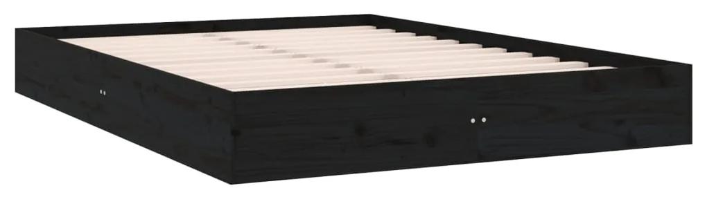 Giroletto nero in legno massello 120x200 cm