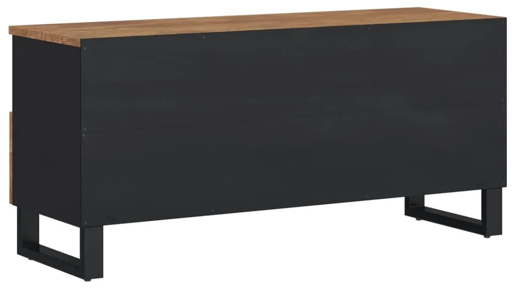 Mobile TV 100x33x46cm Legno Massello Mango e Legno Multistrato