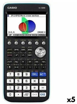 Calcolatrice grafica Casio FX-CG50 18,6 x 8,9 x 18,85 cm Nero (5 Unità)