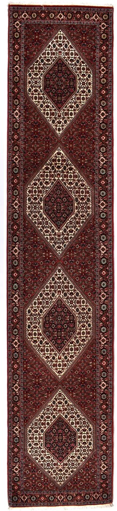 Bidjar Tappeto persiano 90x420 Rosso (Iran) Annodato A Mano