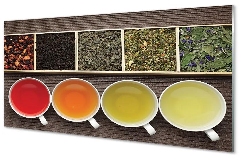Pannello paraschizzi cucina Tè alle erbe 100x50 cm