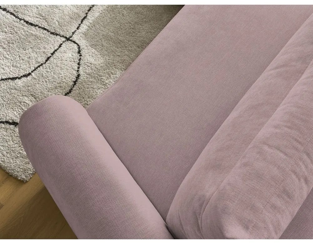 Divano angolare in rosa chiaro Aden – Bobochic Paris