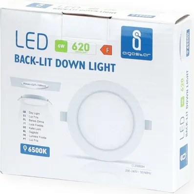 Aigostar - Lampada LED da incasso LED/6W/230V 6500K diametro 11,8 cm bianco