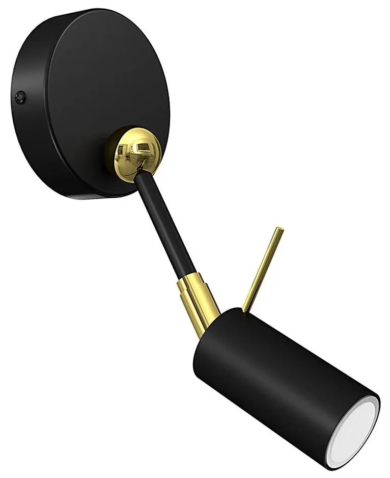 Faretto da parete IRIS 1xGU10/MR11/40W/230V nero/oro