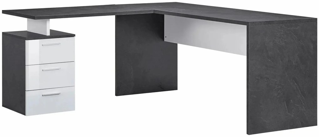 Scrivania Angolare: Nuovo Design Moderno Bianco Lucido - Report