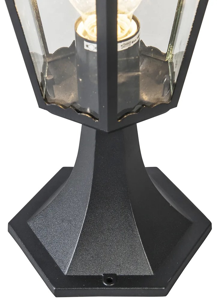 Base lanterna classica da esterno nera 48 cm IP44 - New Orleans