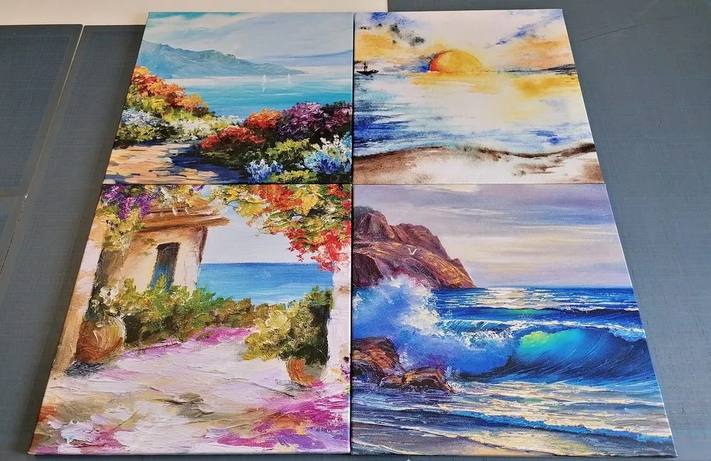 Set di quadri – Mare e spiaggia