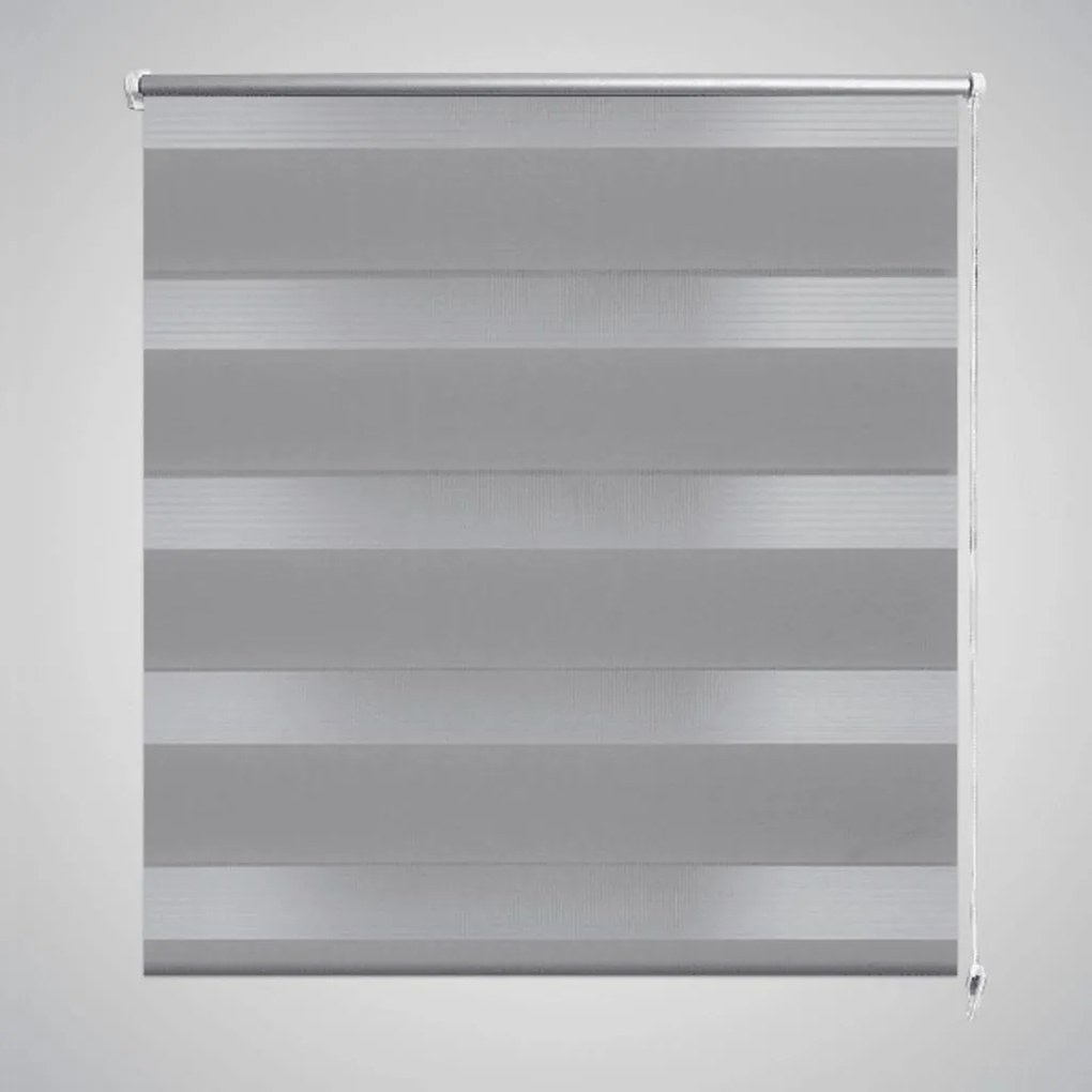 Tenda A Rullo Oscurante Zebra 90x150 Grigia /