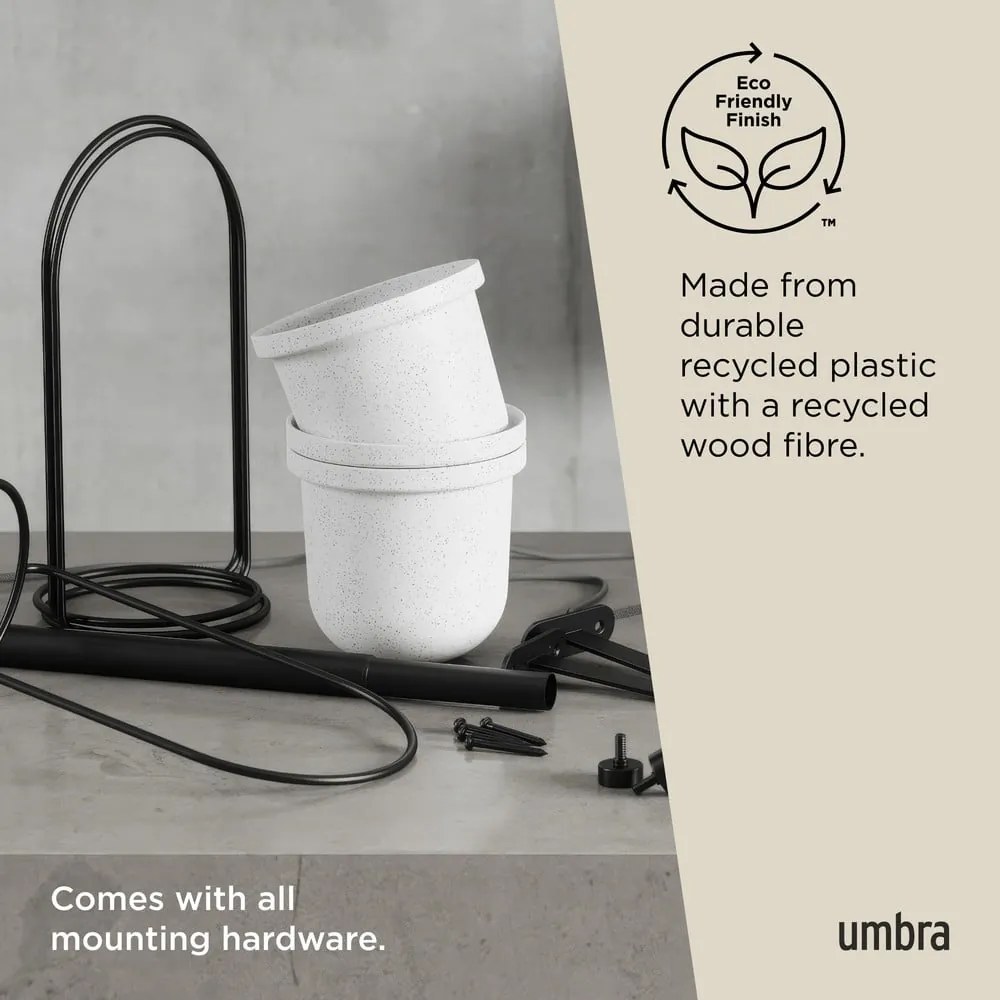 Set di coprivaso in plastica per erbe aromatiche/da appendere/parete 5 pz ø 7,5 cm Triflora – Umbra