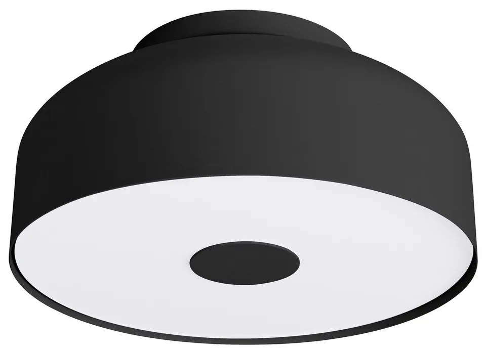 Plafoniera nera ø 30 cm Blacko – Sollux