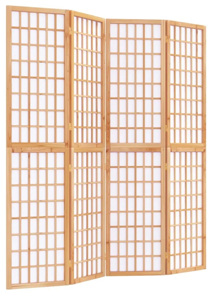 Divisorio pieghevole 4 pannelli stile giapponese 160x170 cm
