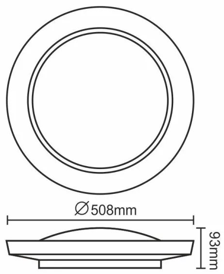 Plafoniera LED dimmerabile OPAL LED/24W/230V + +TC