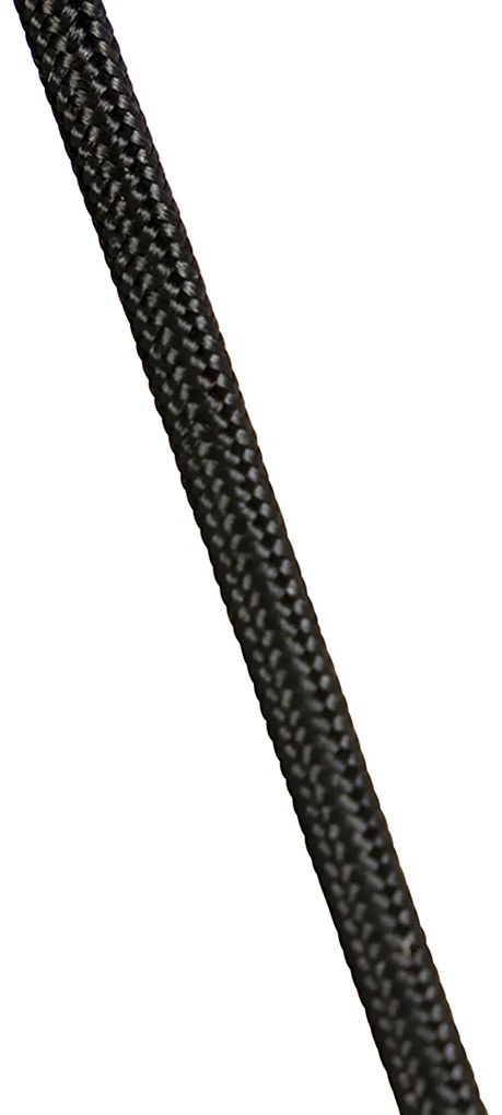 Lampada a sospensione industriale nera 3 luci - Cava