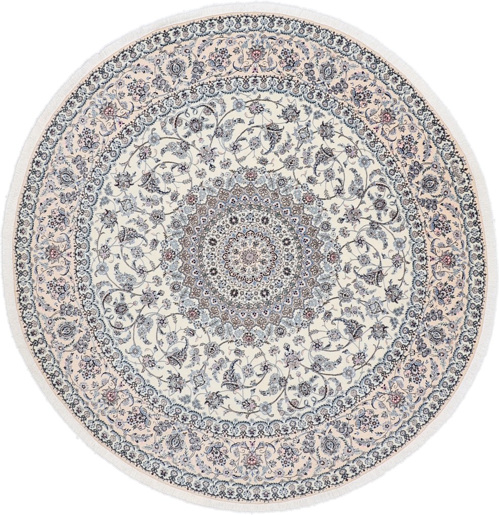 Nain Tappeto persiano 250 x 250 Beige (Iran) Annodato A Mano