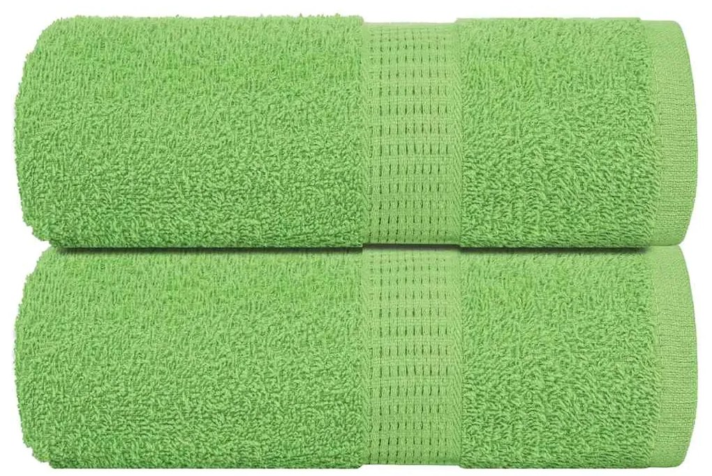 Asciugamani Per Sapone 2 Pz Verde Mela 30x30 Cm 360 G/m² Cotone /