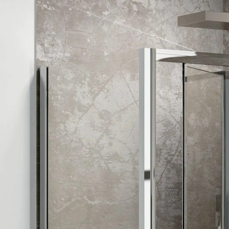 Kamalu - Cabina doccia angolare 70x90 apertura porta 70cm a libro modello KM4000S