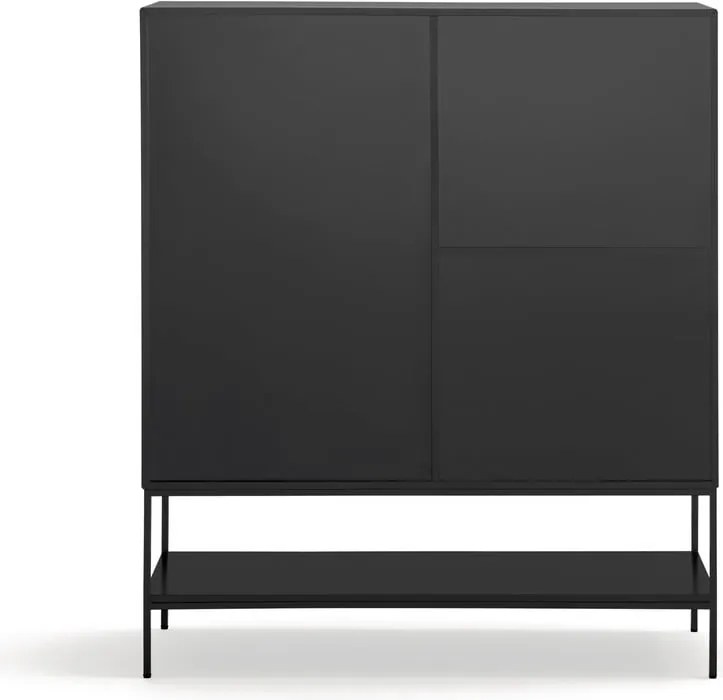 Armadietto nero 120x140x45 cm Platt – Teulat