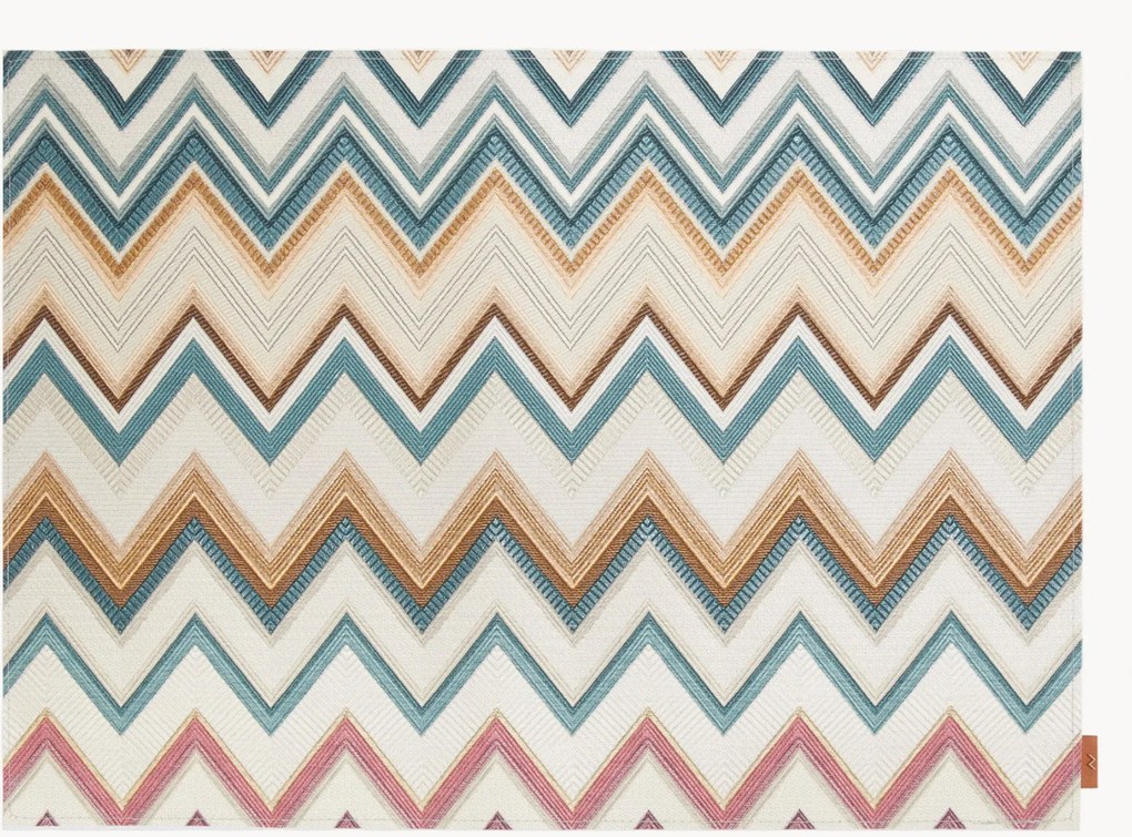 Set di 2 tovagliette americane reversibili Zigzag