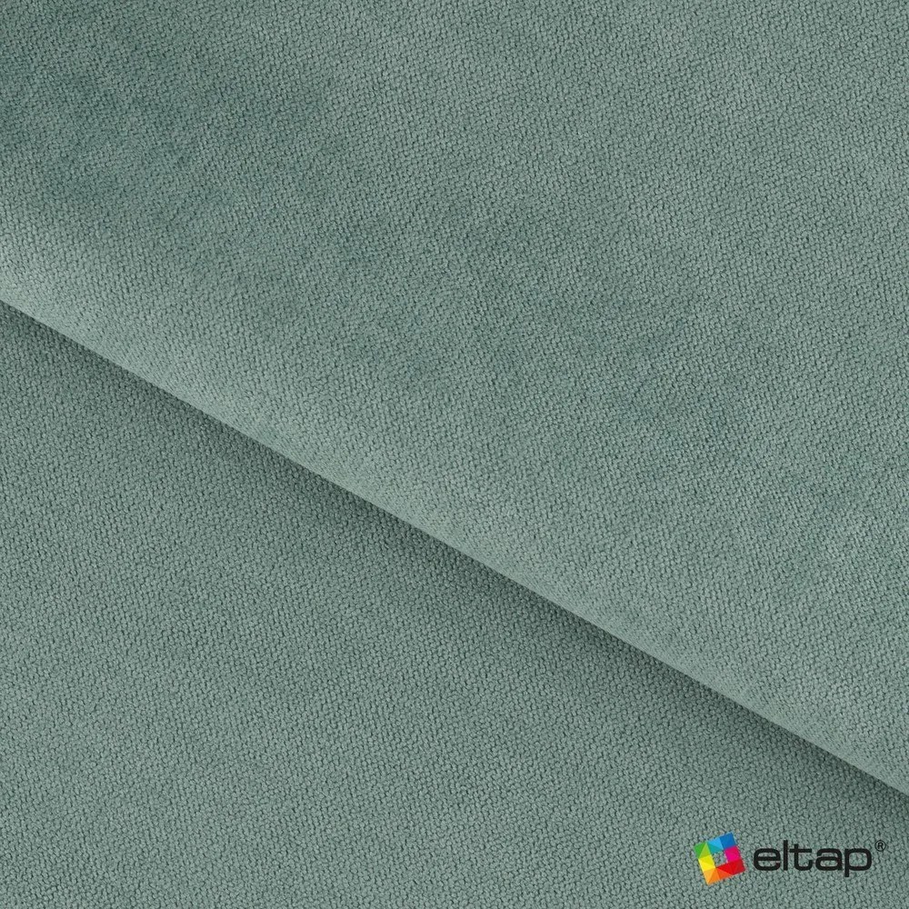 Divano verde allungabile/con contenitore e rivestimento in ciniglia 155 cm Laine – ELTAP