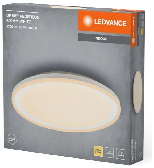 Ledvance - Plafoniera LED ORBIS PEDERSON LED/24W/230V diametro 45 cm bianco